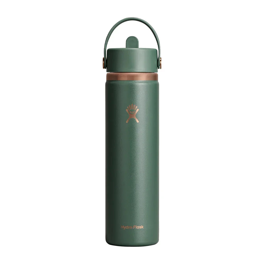 Bouteille isolée à goulot large Hydro Flask Flex Straw Cap - 710 ml