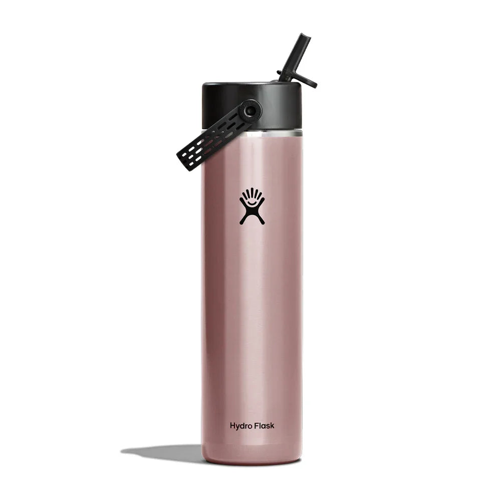 Hydro Flask Lightweight Wide Mouth Insulated Bottle with Flex Straw Cap – 710 ml