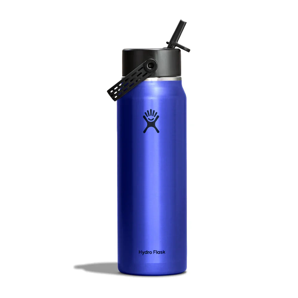 Bouteille isolée à goulot large Hydro Flask Lightweight avec Flex Straw Cap – 946 ml