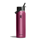 Bouteille isolée à goulot large Hydro Flask Lightweight avec Flex Straw Cap – 946 ml
