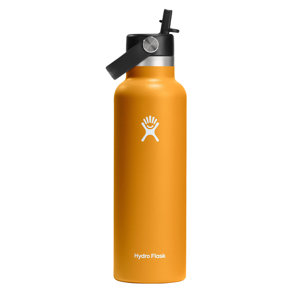 Bouteille à goulot standard Hydro Flask avec capuchon Flex Straw 621 ml