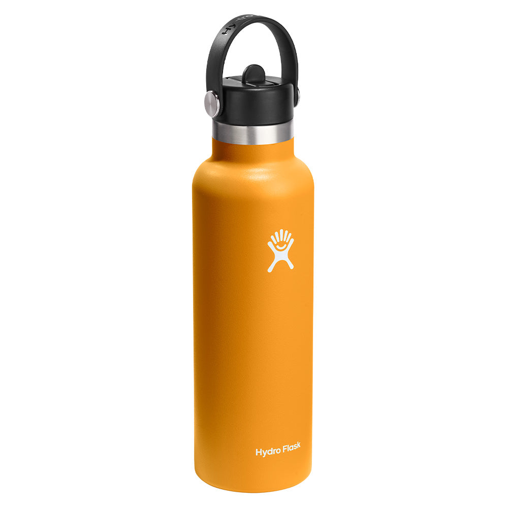 Bouteille à goulot standard Hydro Flask avec capuchon Flex Straw 621 ml