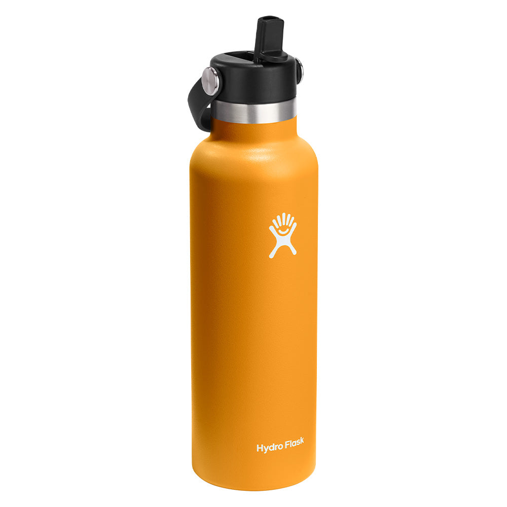 Bouteille à goulot standard Hydro Flask avec capuchon Flex Straw 621 ml