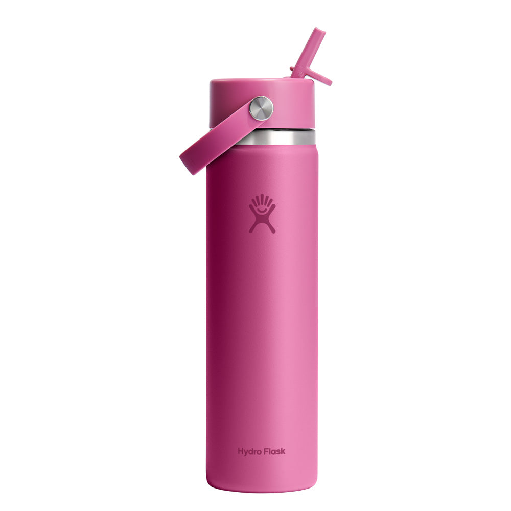 Bouteille isolée à goulot large Hydro Flask Monochrome Flex Straw Cap – 710 ml