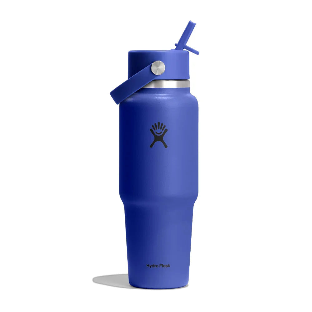 Hydro Flask Wide Mouth Insulated Travel Bottle with Straw Lid 946 ml