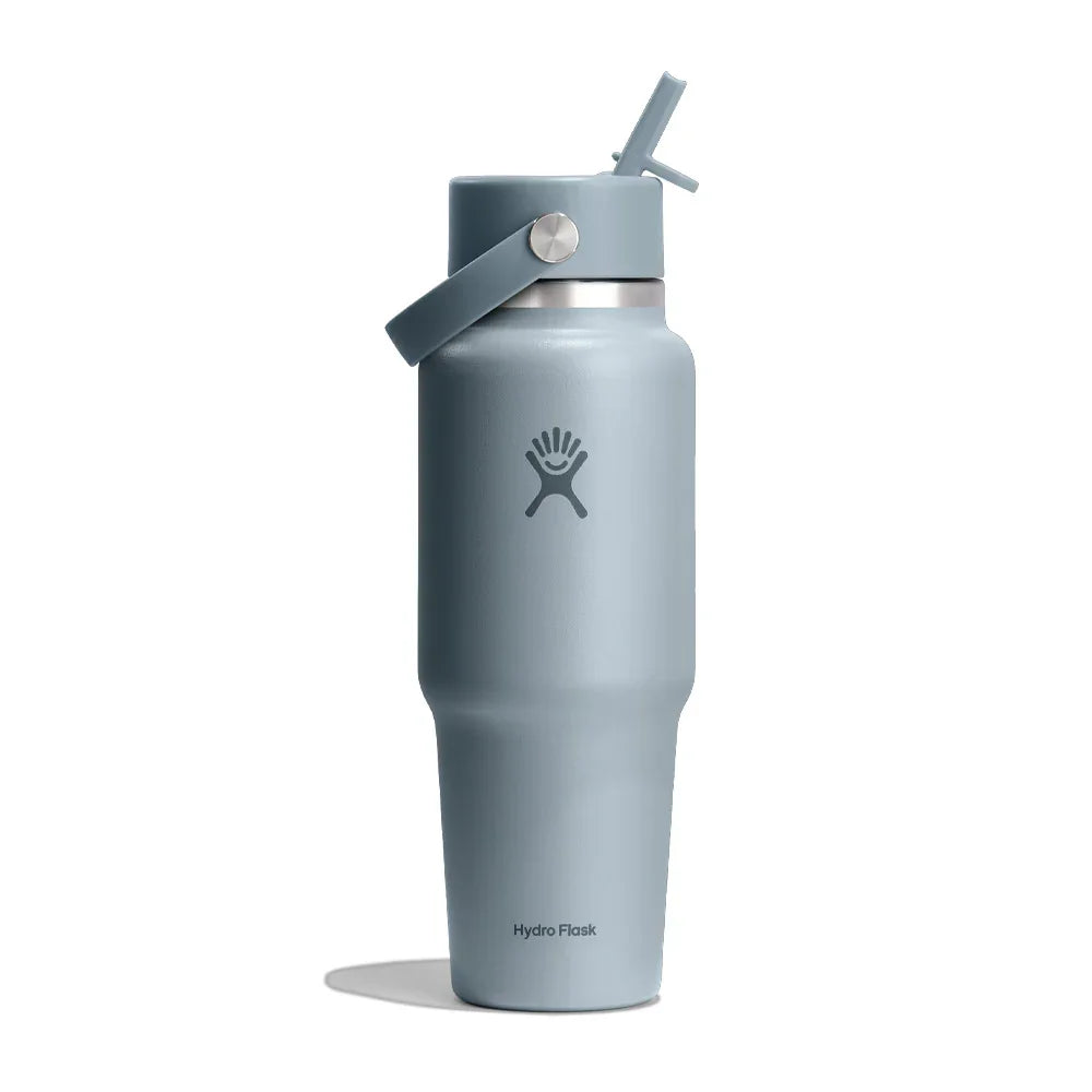 Hydro Flask Wide Mouth Insulated Travel Bottle with Straw Lid 946 ml