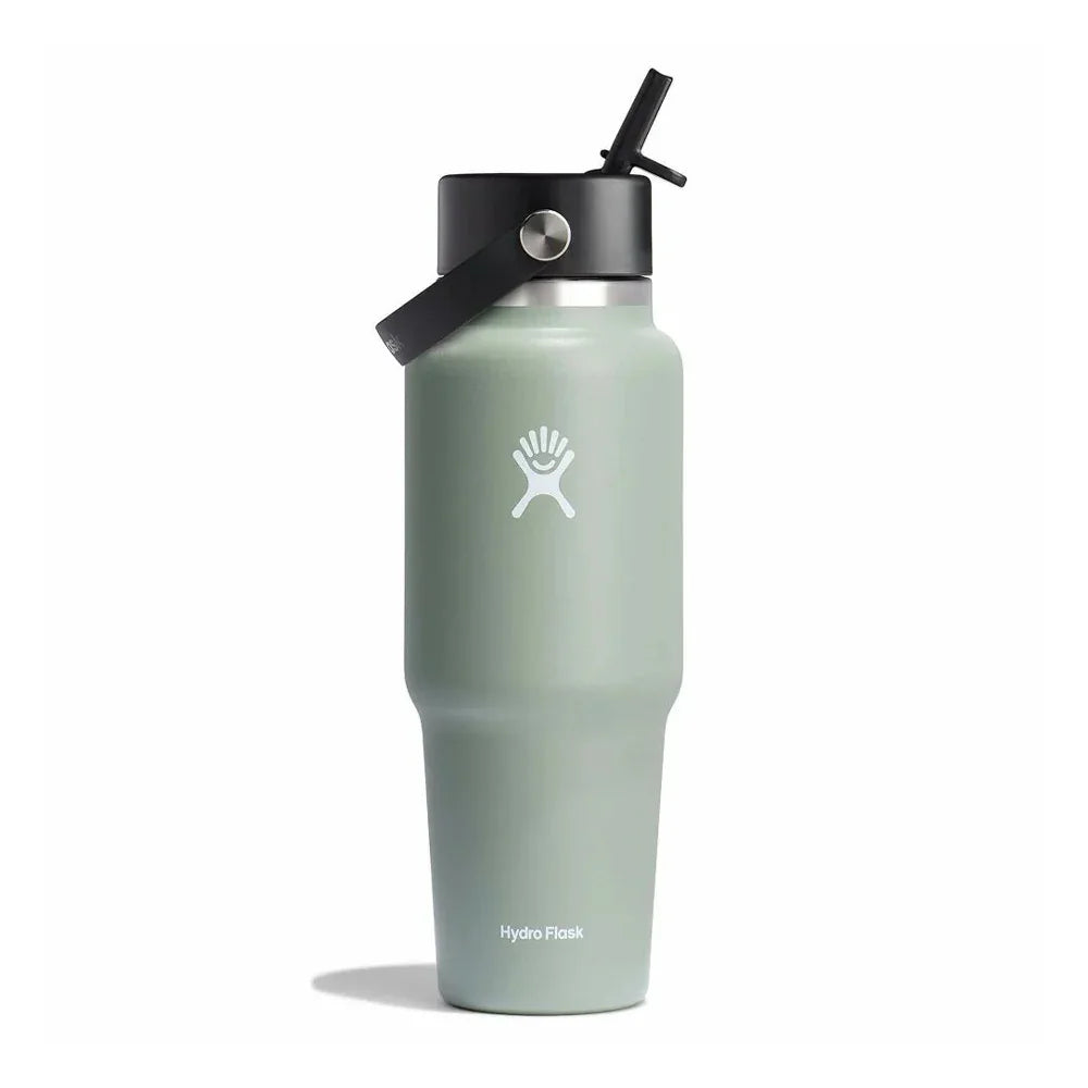 Hydro Flask Wide Mouth Insulated Travel Bottle with Straw Lid 946 ml