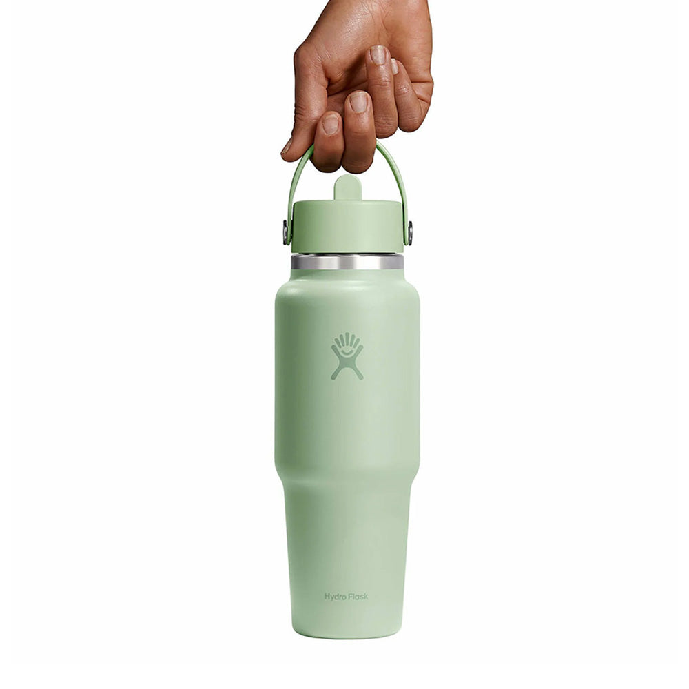 Bouteille isolée à goulot large hydroflask Straw Travel 946 Ml