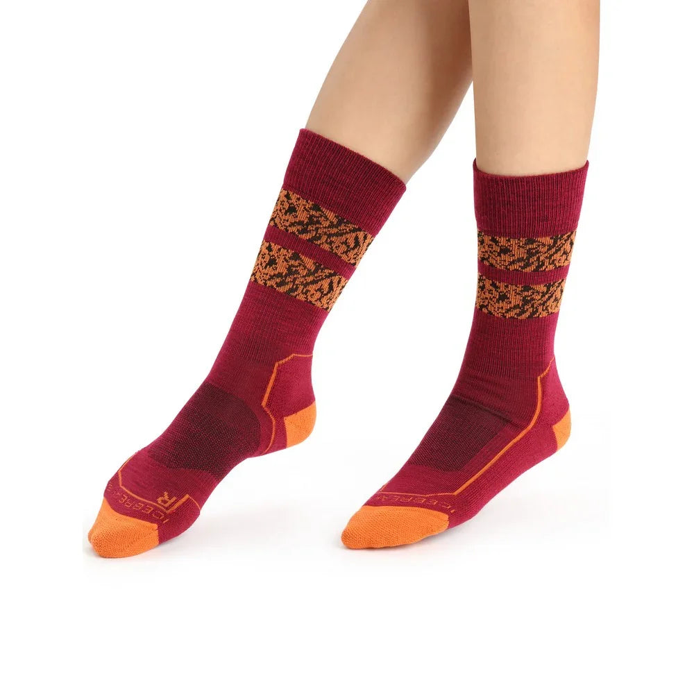 Icebreaker W's Hike+ Light Crew Natural Summit Socks