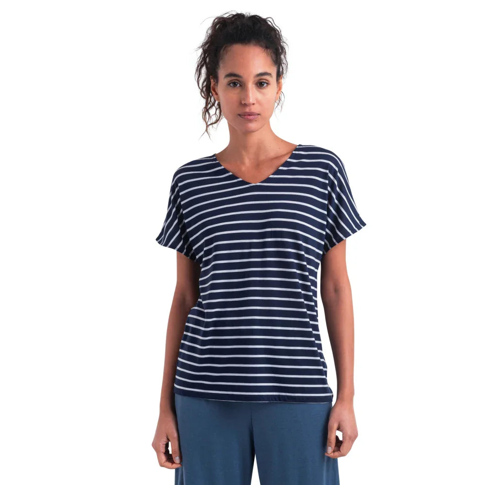 T-shirt à col en V réversible Icebreaker Drayden (femmes)