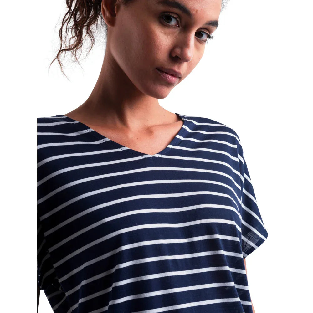 T-shirt à col en V réversible Icebreaker Drayden (femmes)