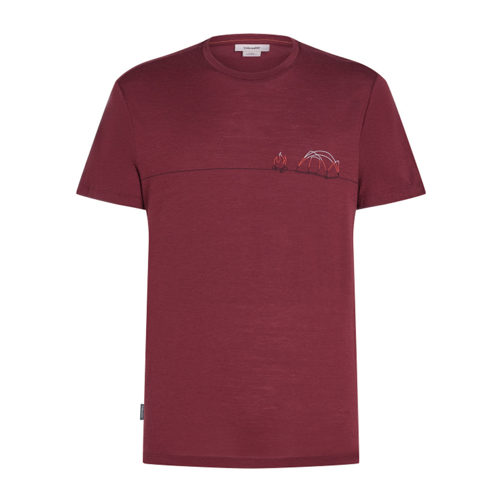 T-shirt Icebreaker Merino 150 Tech Lite Single Line Camp (hommes)