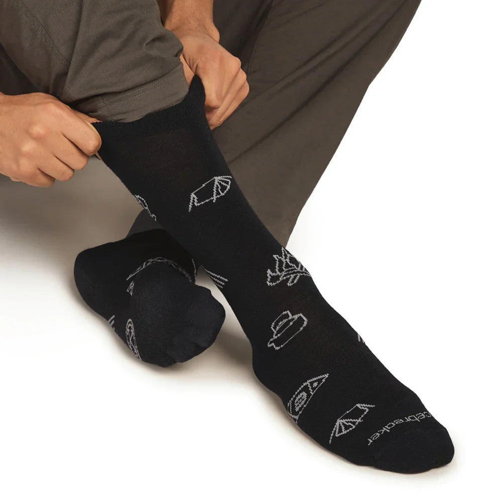 Icebreaker M's Merino Lifestyle Ultralight Crew Camp Essential Socks