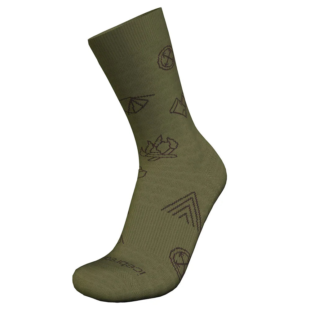 Icebreaker M's Merino Lifestyle Ultralight Crew Camp Essential Socks
