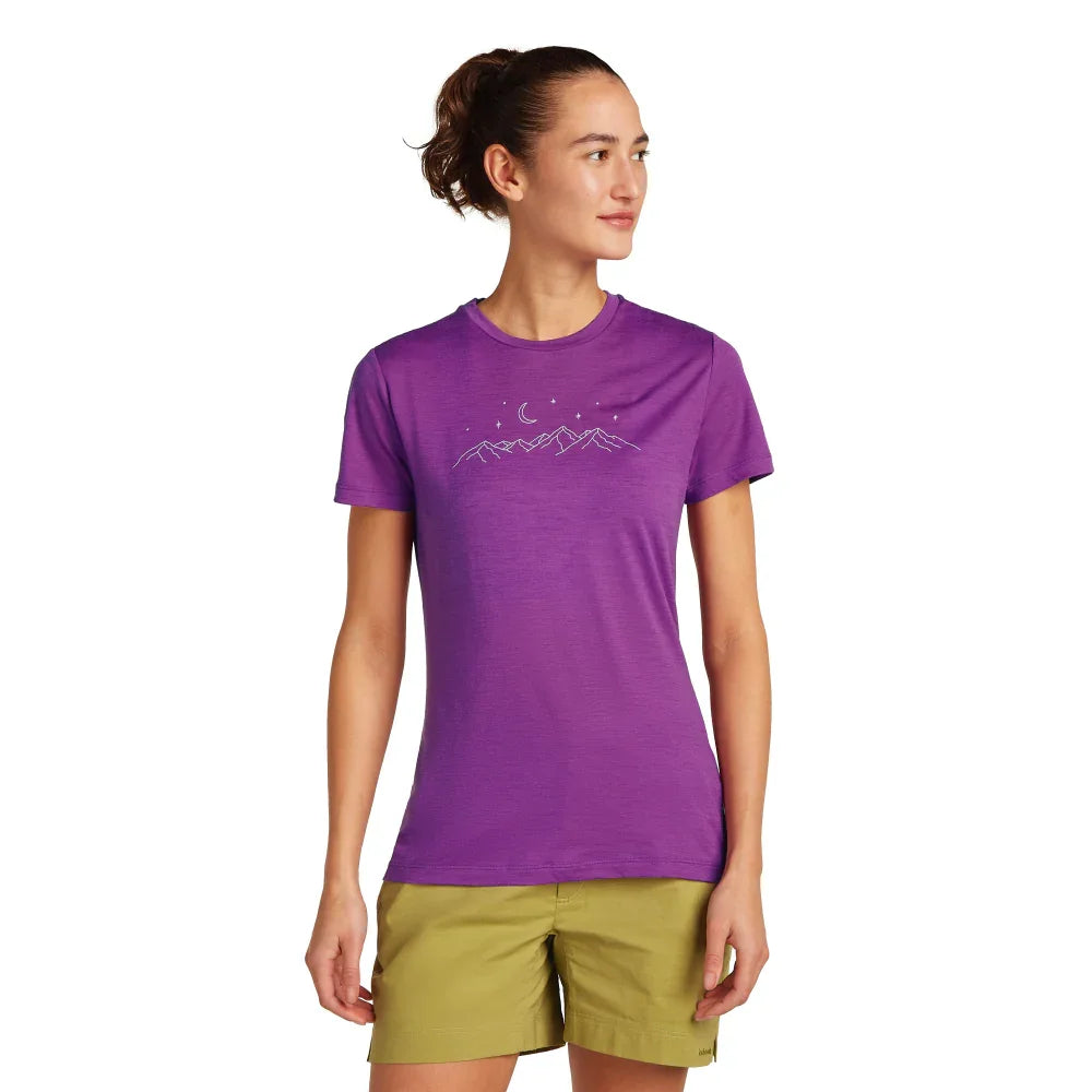 Icebreaker W's 150 Tech Lite Sparkling Stars T-Shirt