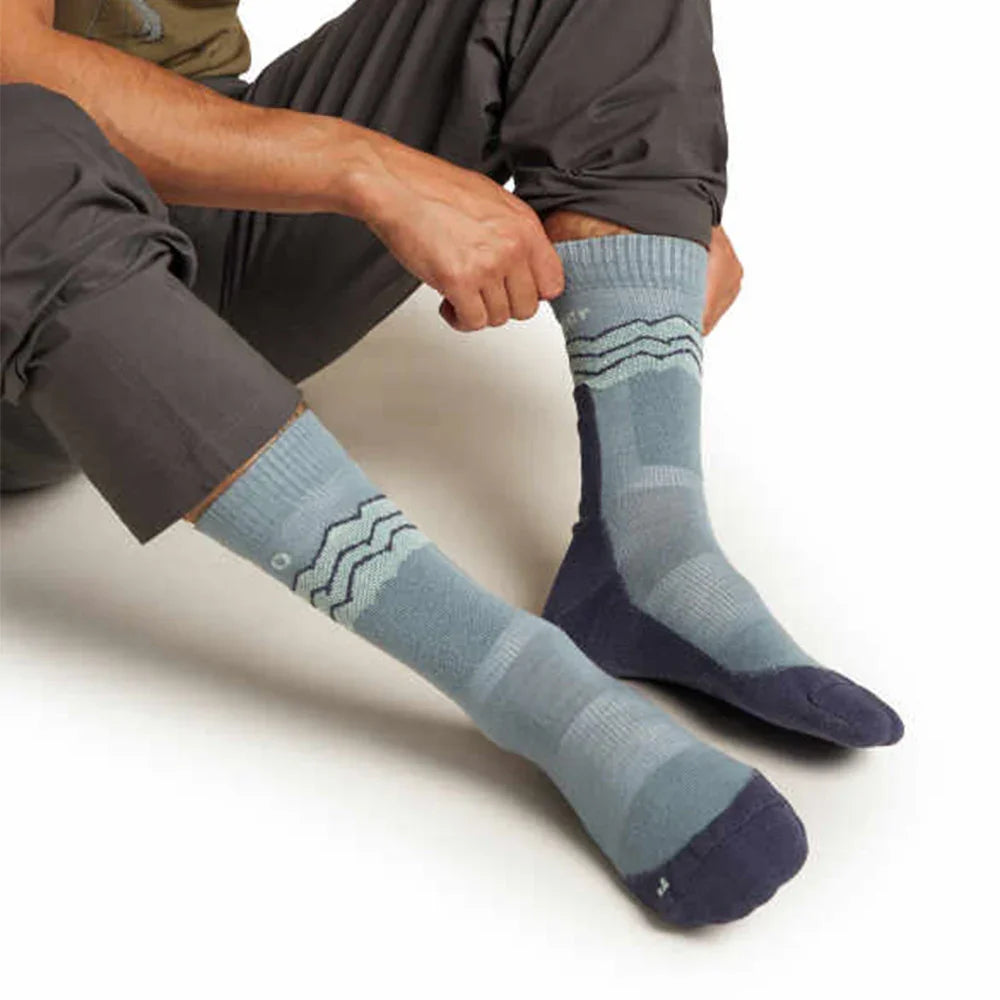 Icebreaker M's Merino Hike+ Medium Crew Across the Peaks Socks