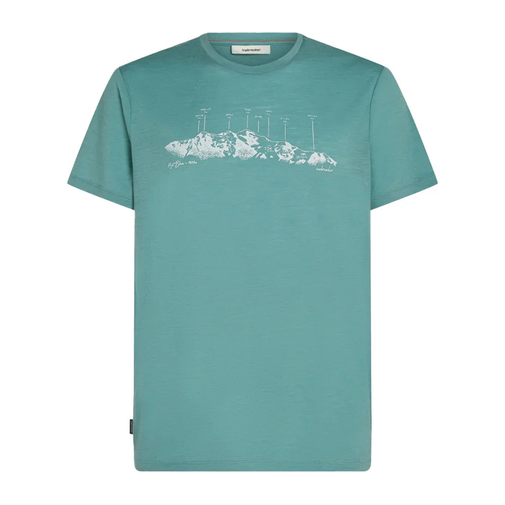 T-Shirt Icebreaker Tech Lite Merino 150 The Peaks (hommes)