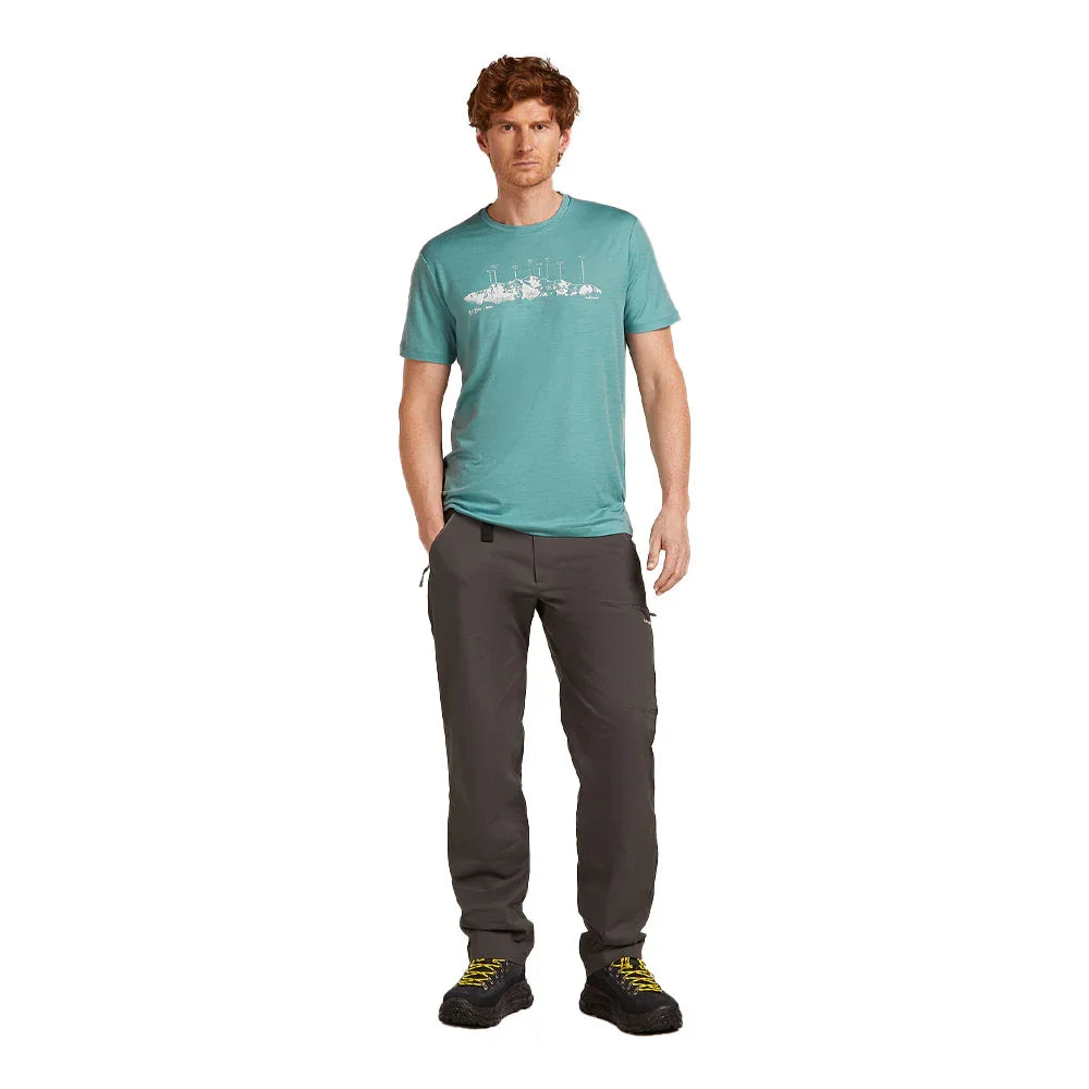 T-Shirt Icebreaker Tech Lite Merino 150 The Peaks (hommes)