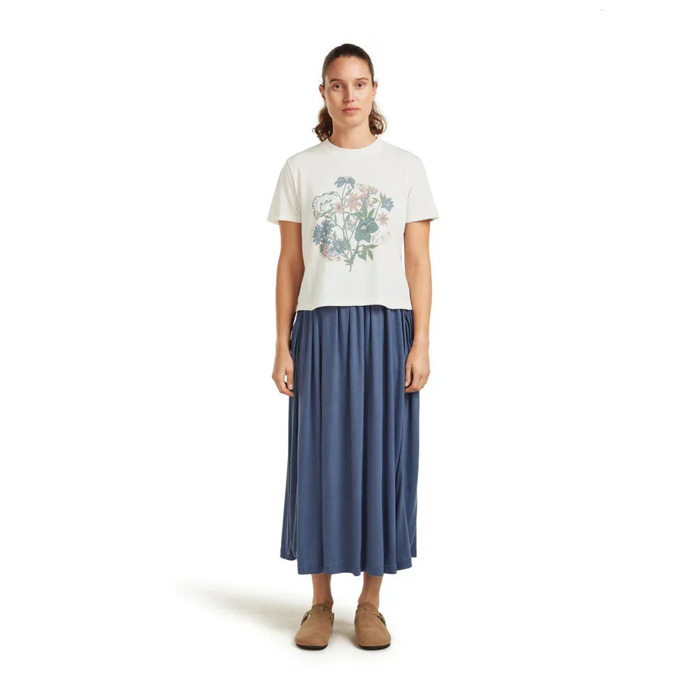 Icebreaker W's Merino 150 Tech Lite Crop NZ Flora T‑Shirt