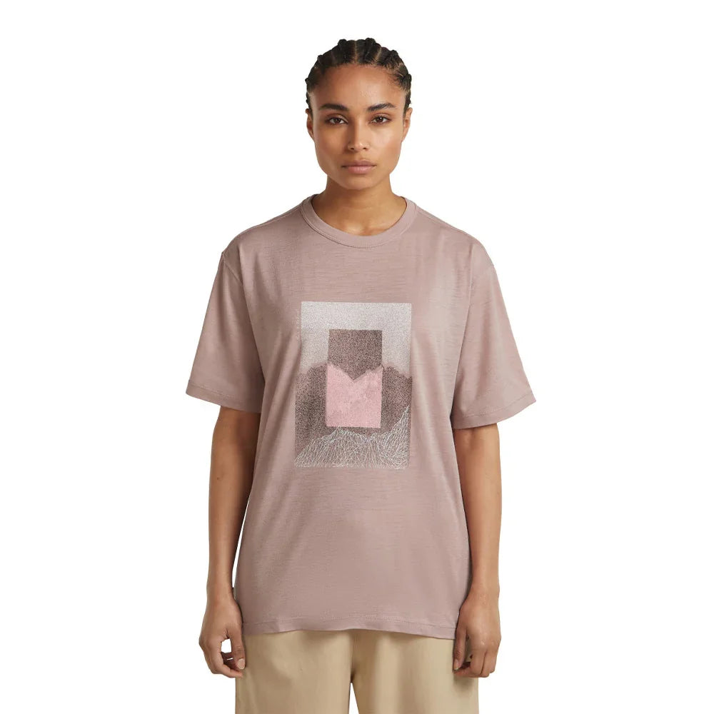 T-shirt Icebreaker Merino 150 Tech Lite Relaxed Tee Mountain Shift (femmes)
