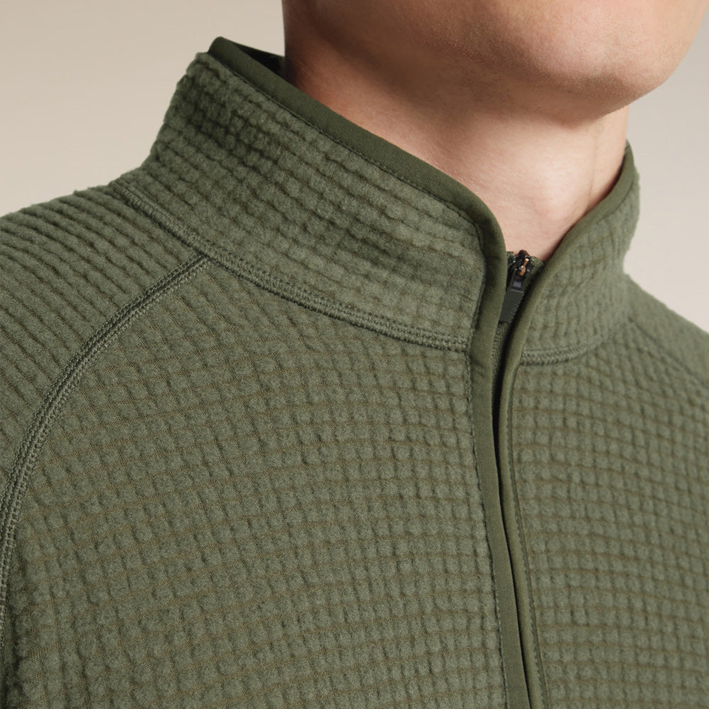 Chandail à demi-fermeture éclair Icebreaker Merino 400 RealFleece Grid Peaksland (hommes)