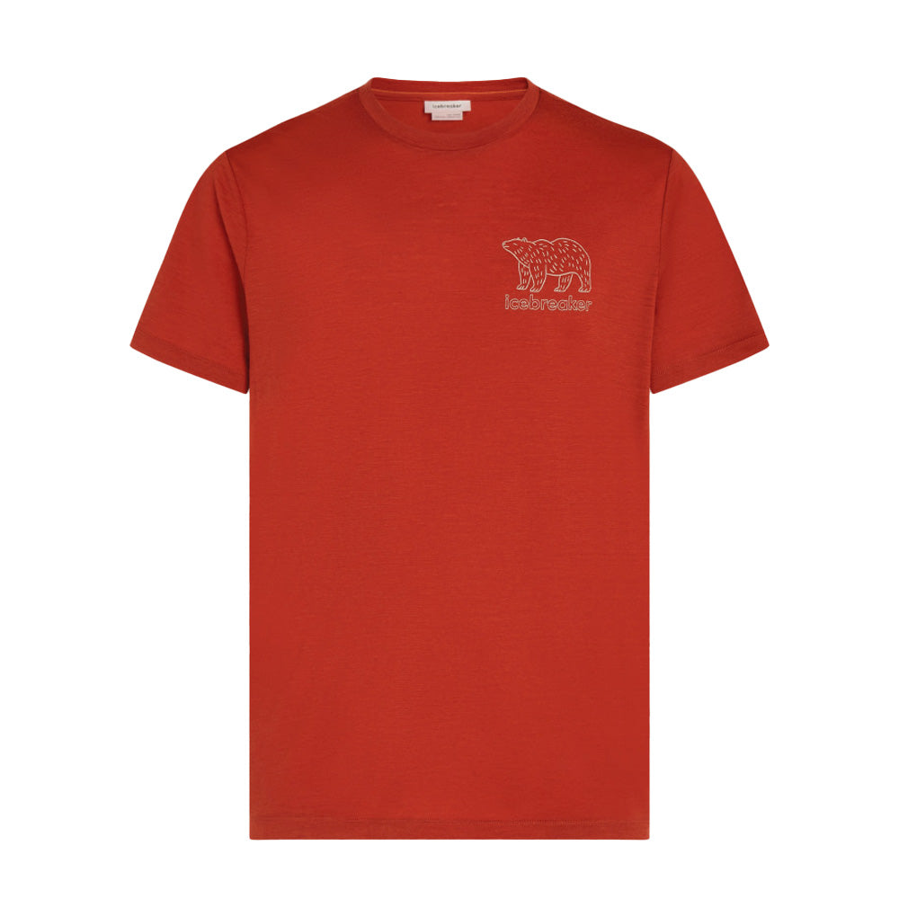 Icebreaker M's Merino 150 Tech Lite Forest Footsteps T-Shirt