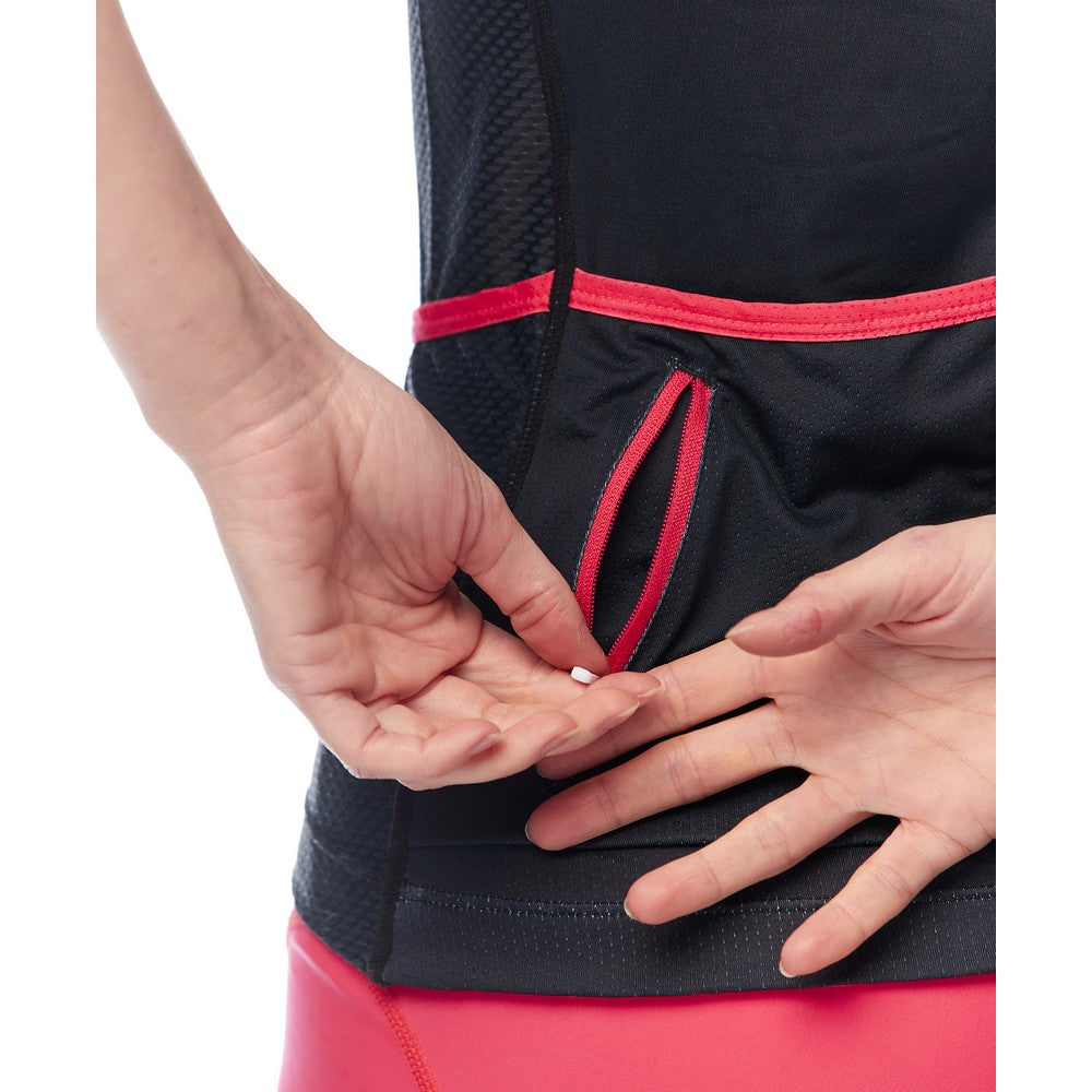 Maillot à manches courtes Jolie Ride Classique Noir (femmes)
