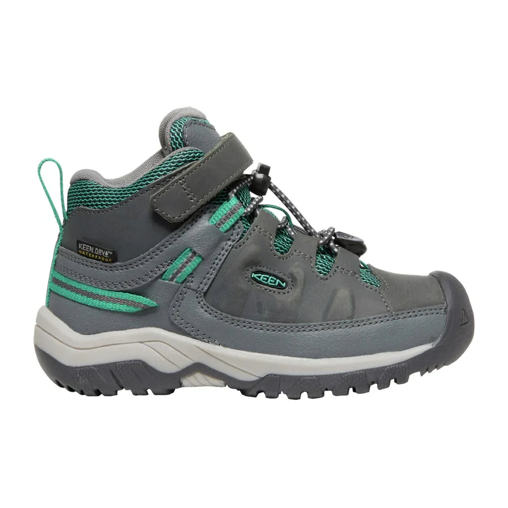 Keen Kids' Targhee Mid Waterproof Velcro Hiking Boots