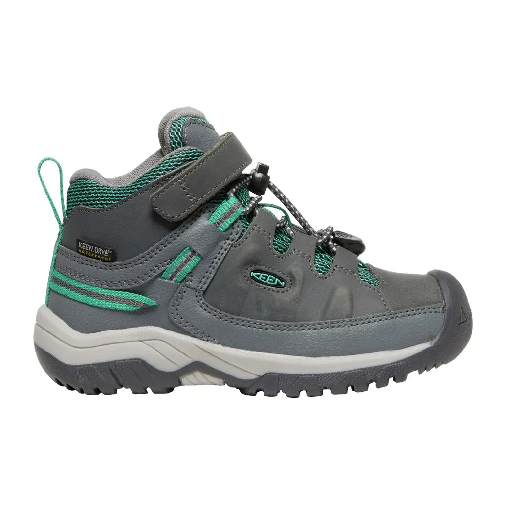 Keen Kids' Targhee Mid Waterproof Velcro Hiking Boots
