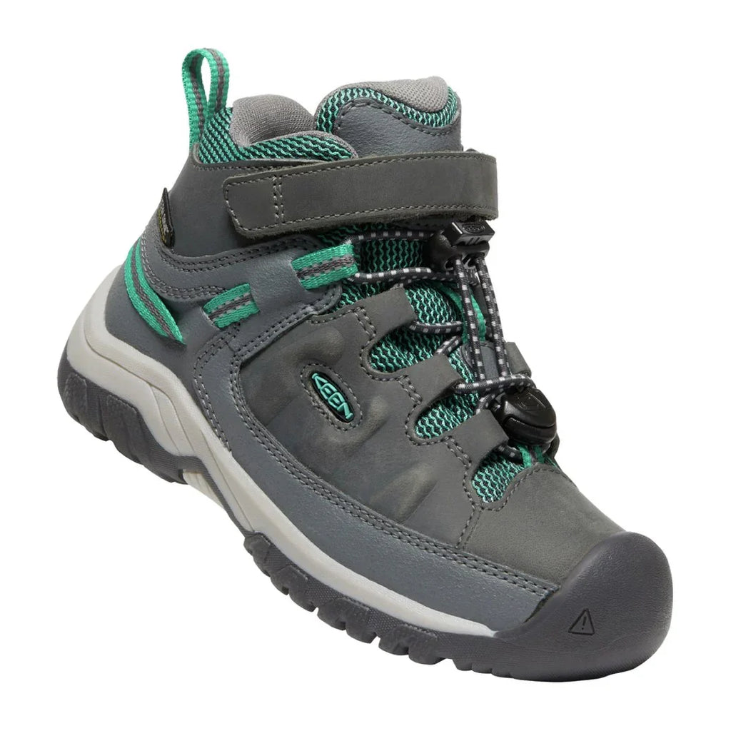 Keen Kids' Targhee Mid Waterproof Velcro Hiking Boots