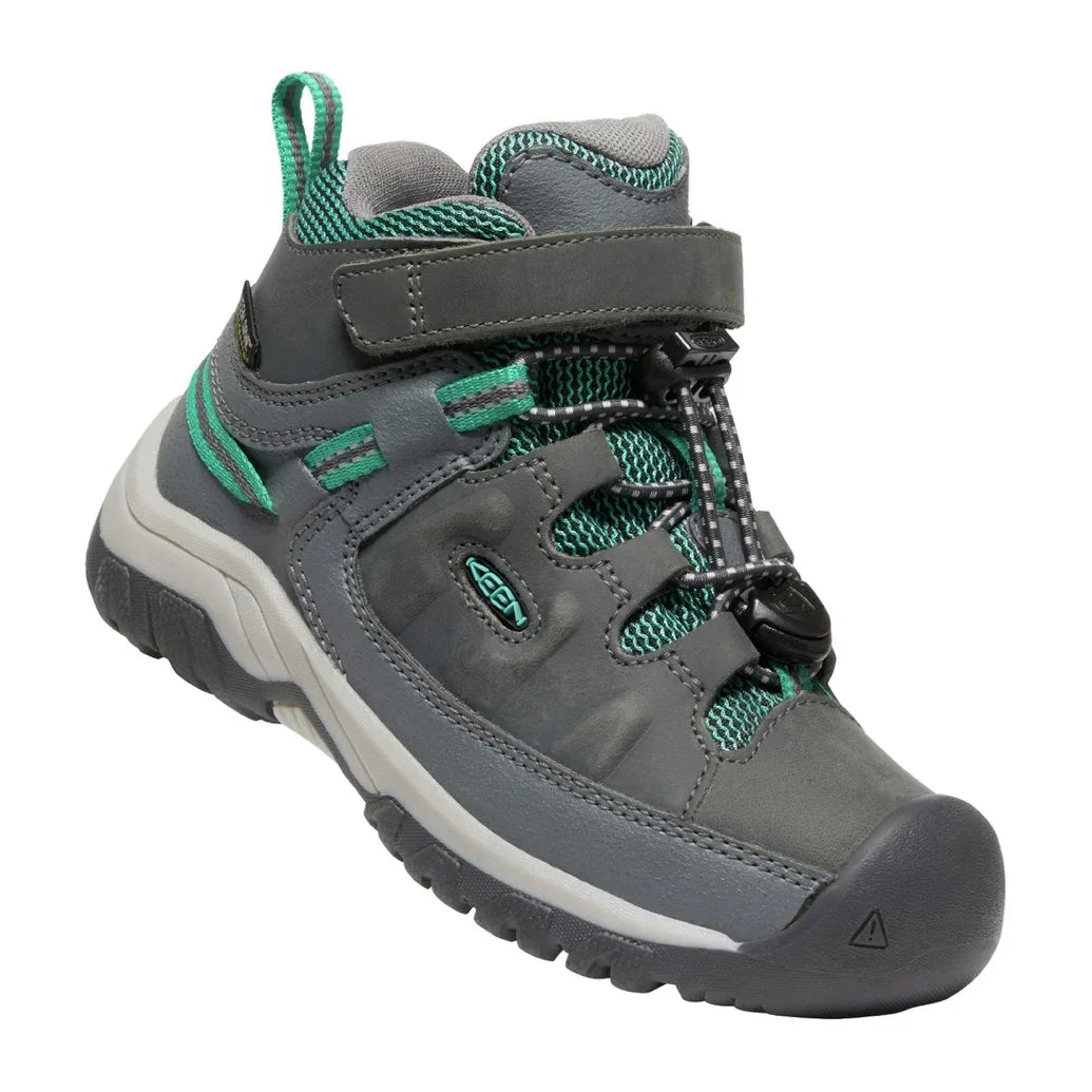 Keen Kids' Targhee Mid Waterproof Velcro Hiking Boots