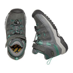 Keen Kids' Targhee Mid Waterproof Velcro Hiking Boots