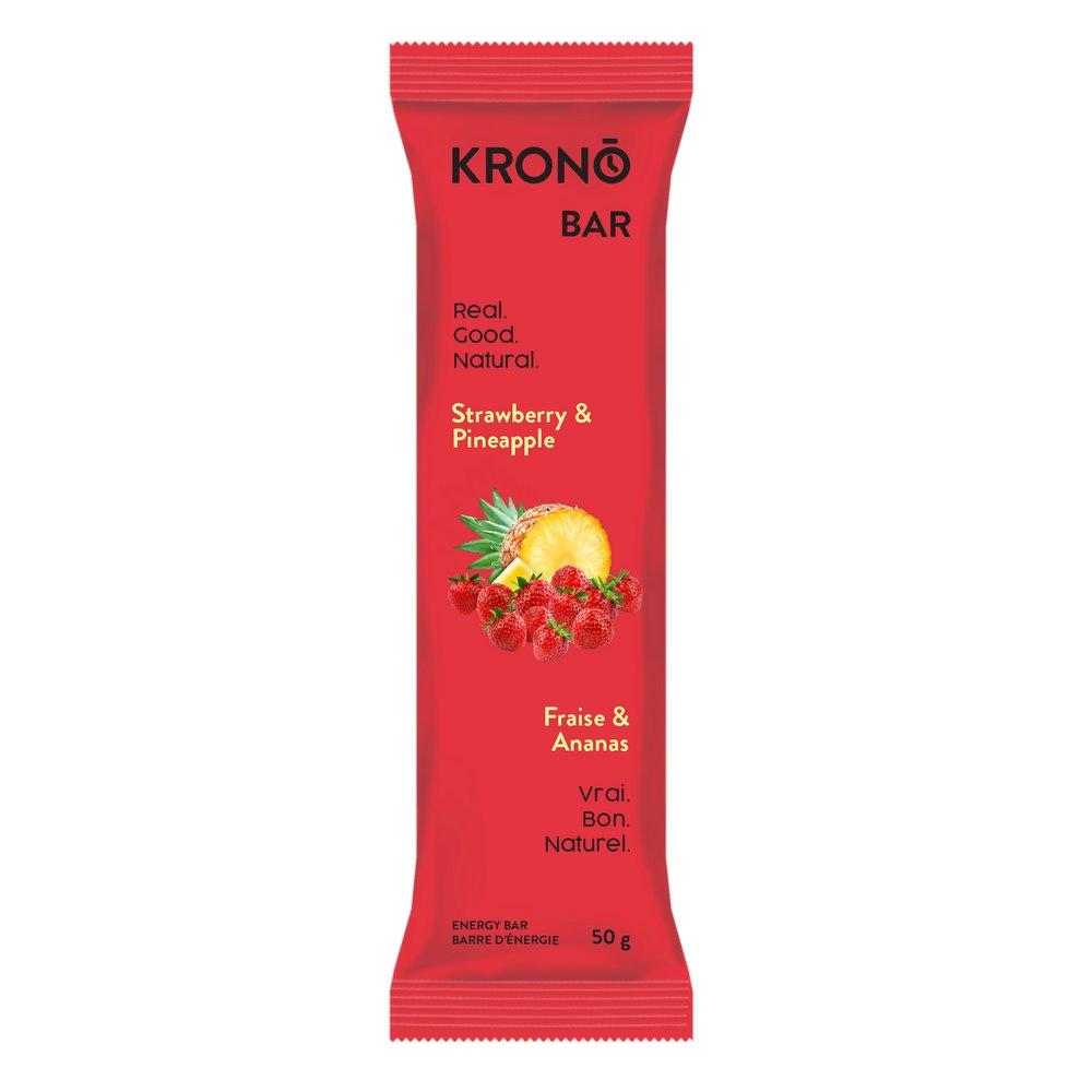 Barre énergétique Krono Fraise et Ananas