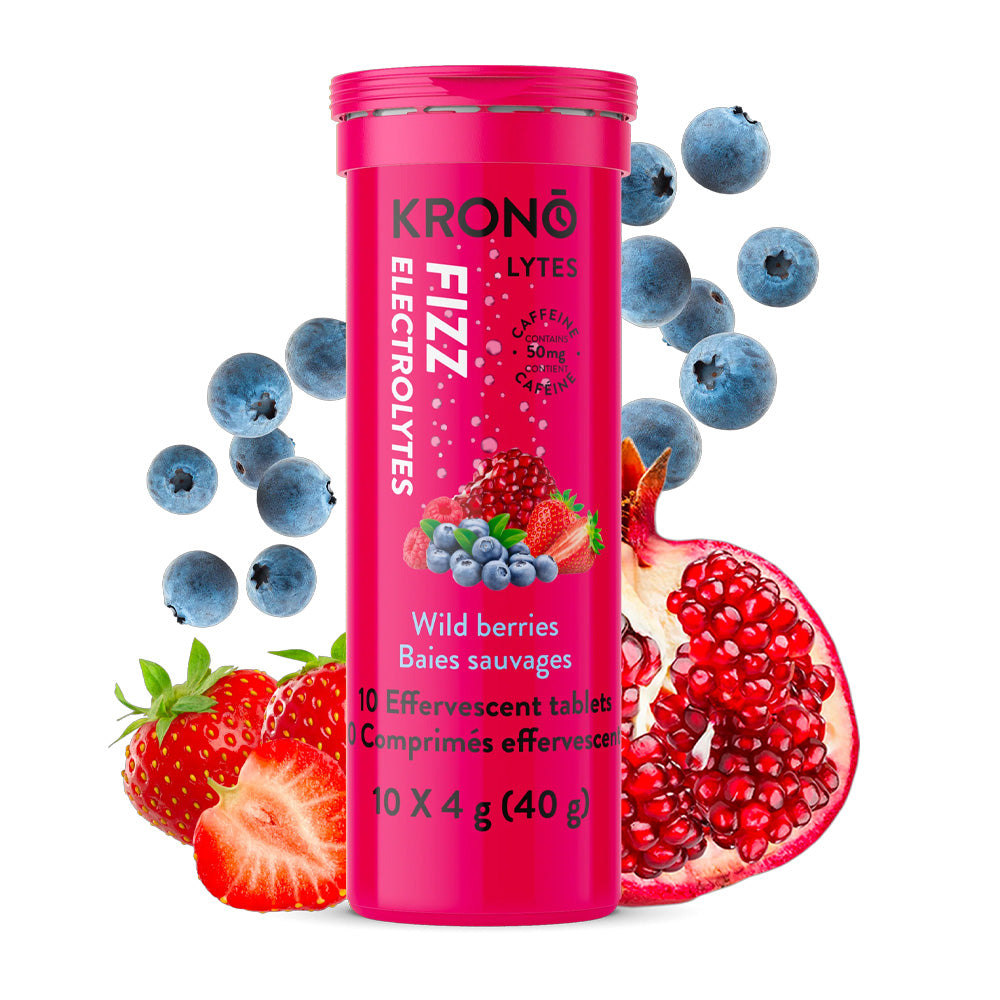 Pastilles d'hydratation Krono Fruits des champs (caféiné)