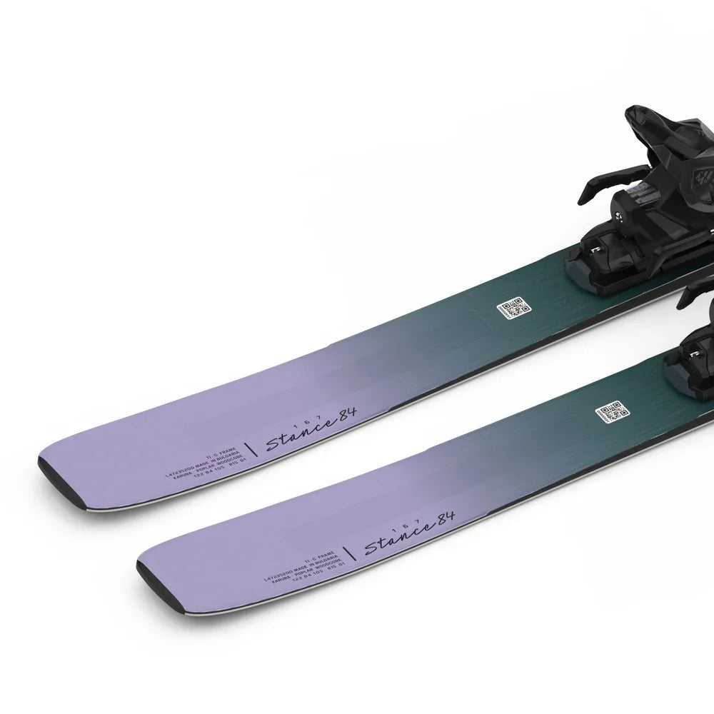 Skis alpins Salomon Stance 84 + fixations M11 GW (femmes)
