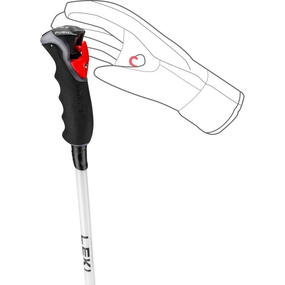 Bâtons de ski alpin Leki Carbon 14 3D WS (femmes)