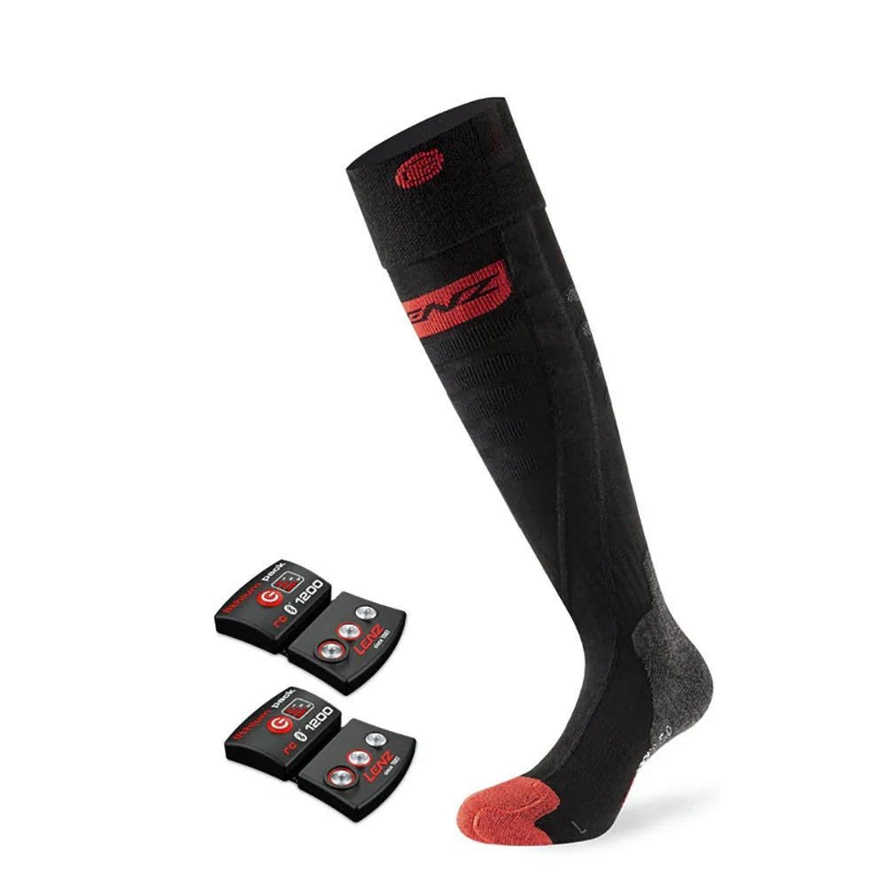 Lenz 5.0 Slim Fit Heat Socks + RCB 1200 Batteries (unisex)