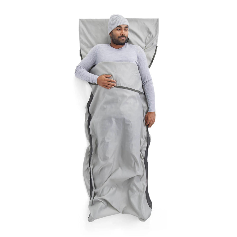 Sea to Summit Silk Blend Sleeping Bag Liner – Rectangular with Pillow Sleeve