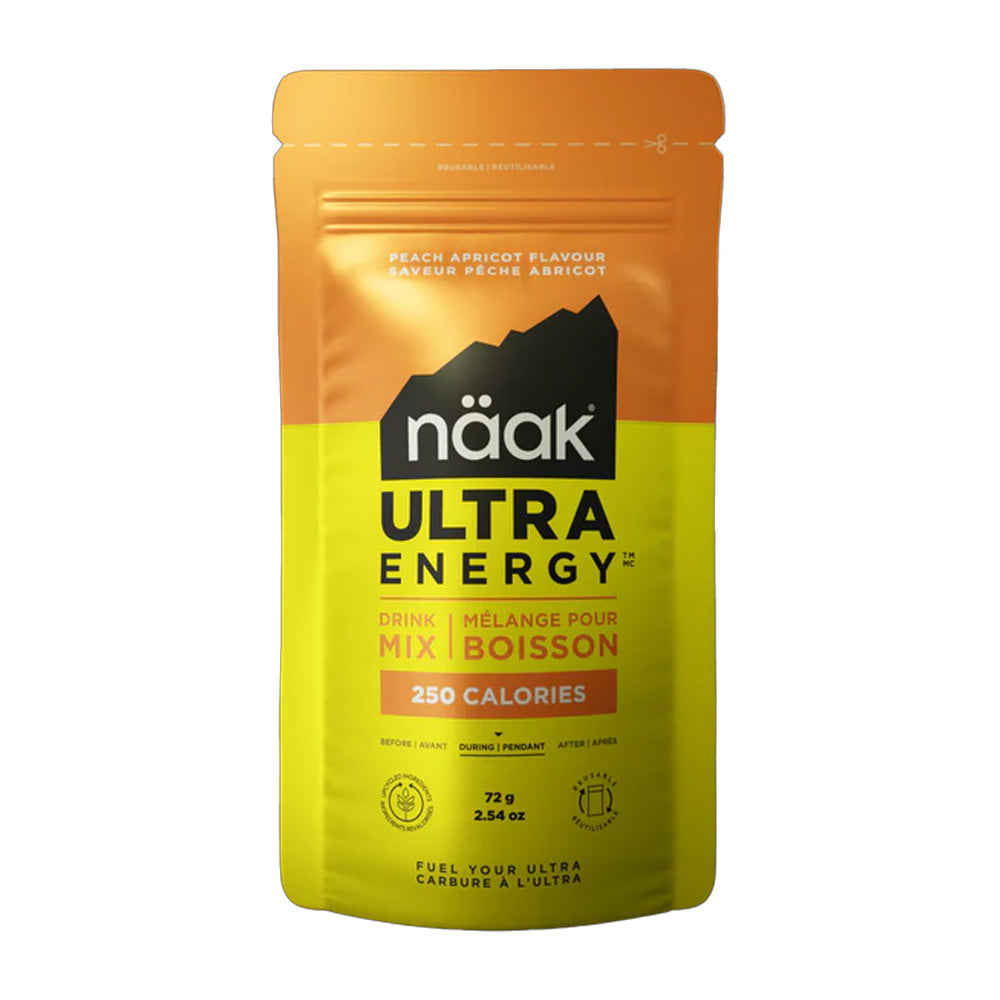 Mélange pour boisson sportive Näak Ultra Energy Pêche Abricot - 72g