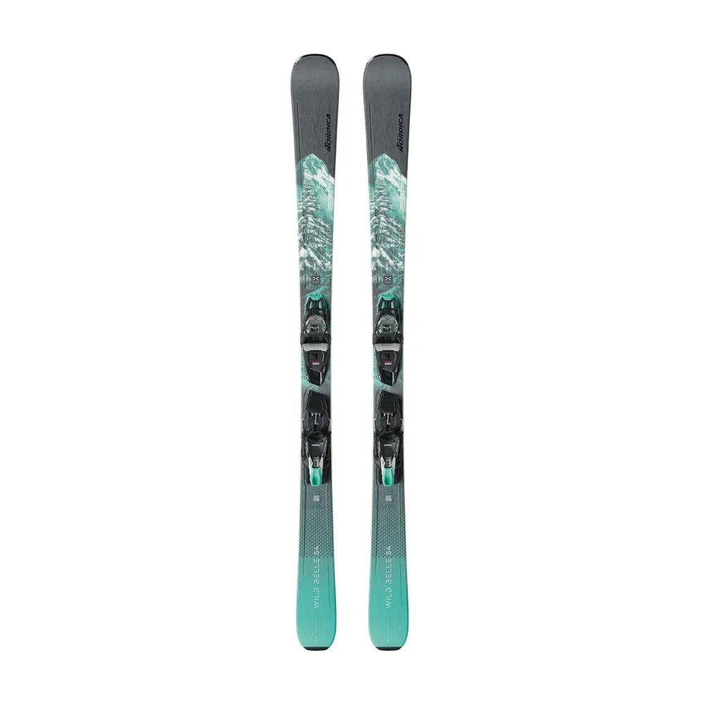 Nordica W's Wild Belle DC 84 FDT Alpine Skis + TP2 Light 11 Bindings