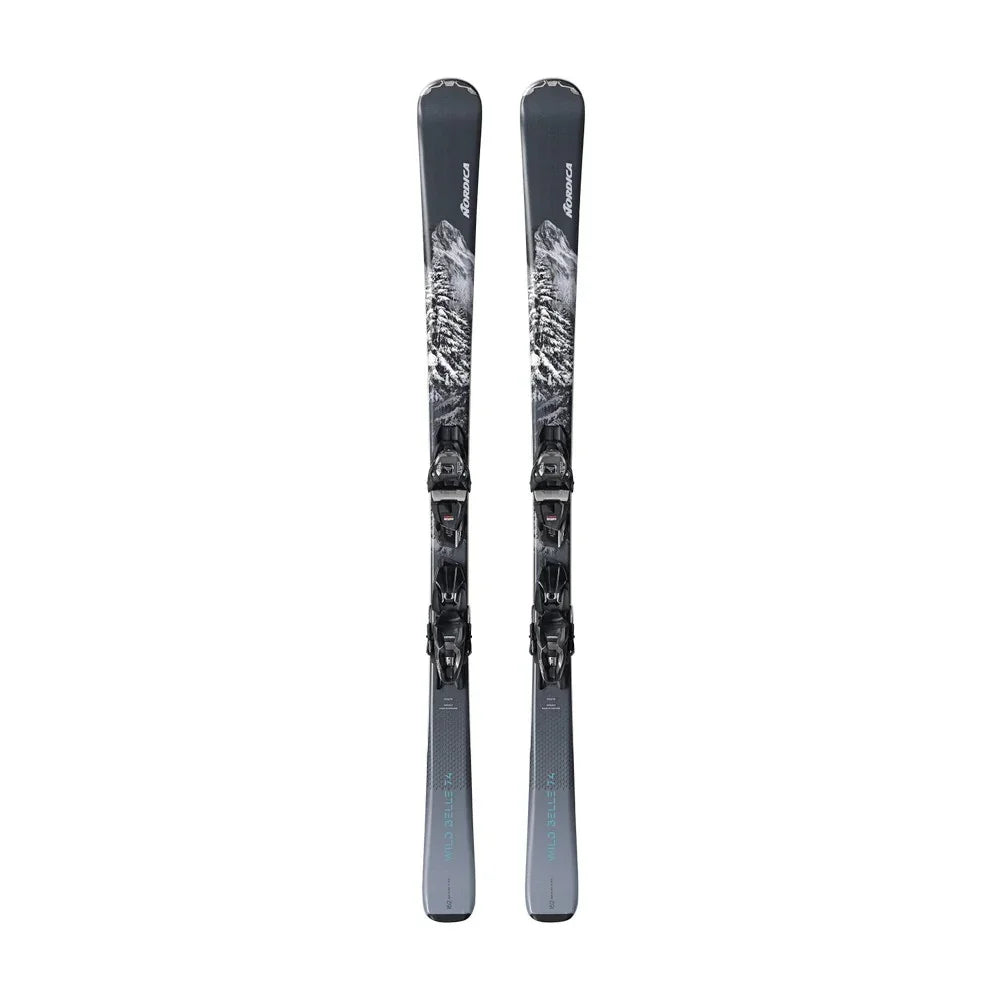 Skis alpins Nordica Wild Belle 74 + fixations TP2 Comp (femmes)