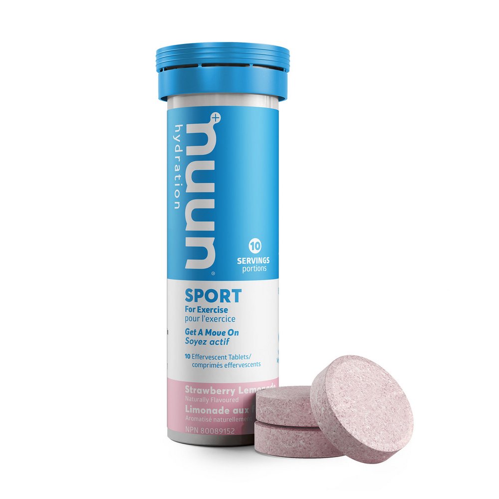 Pastilles d'hydratation Nuun Sport – Limonade aux fraises