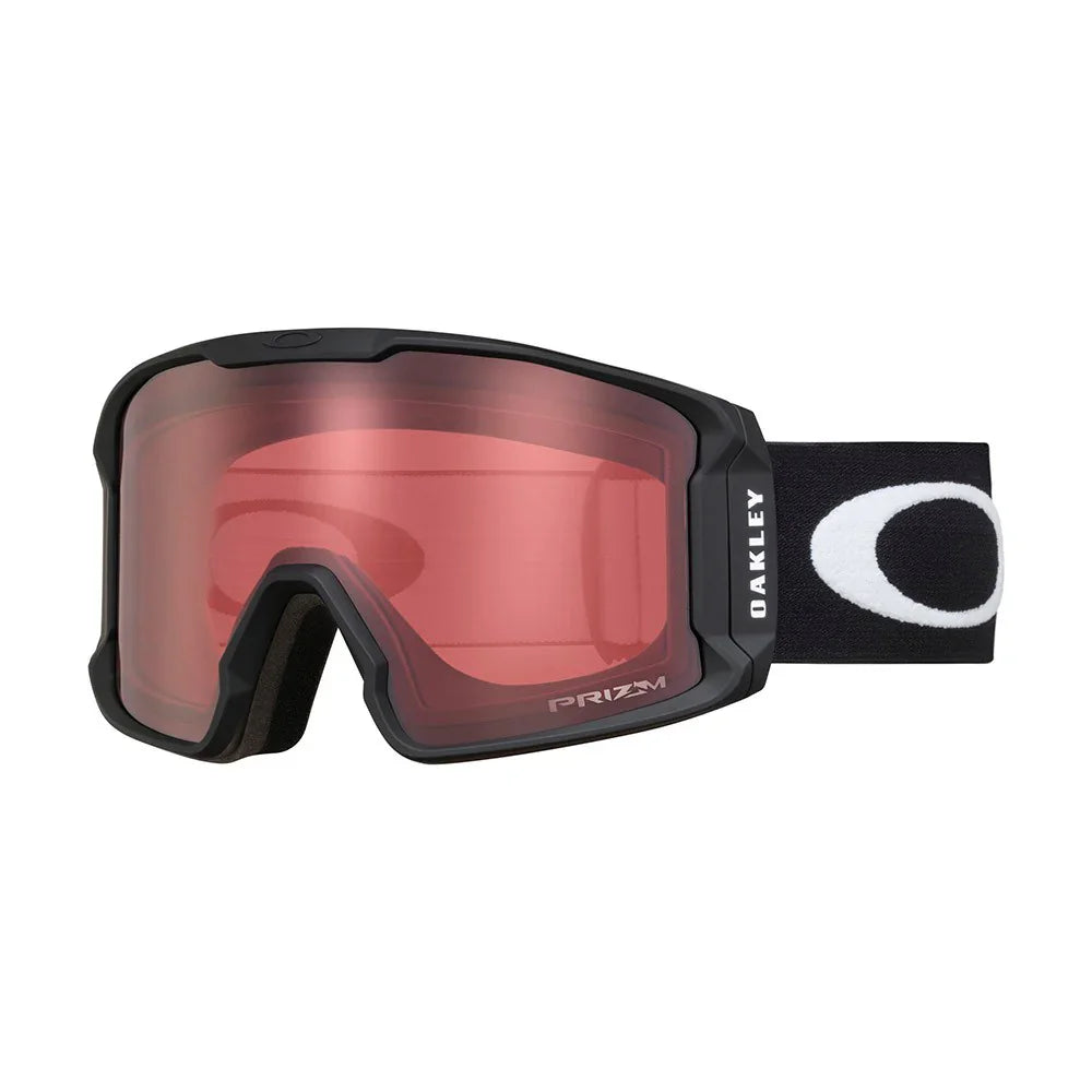 Oakley Line Miner Matt Black Ski Goggles w/ Prizm Rose Lens