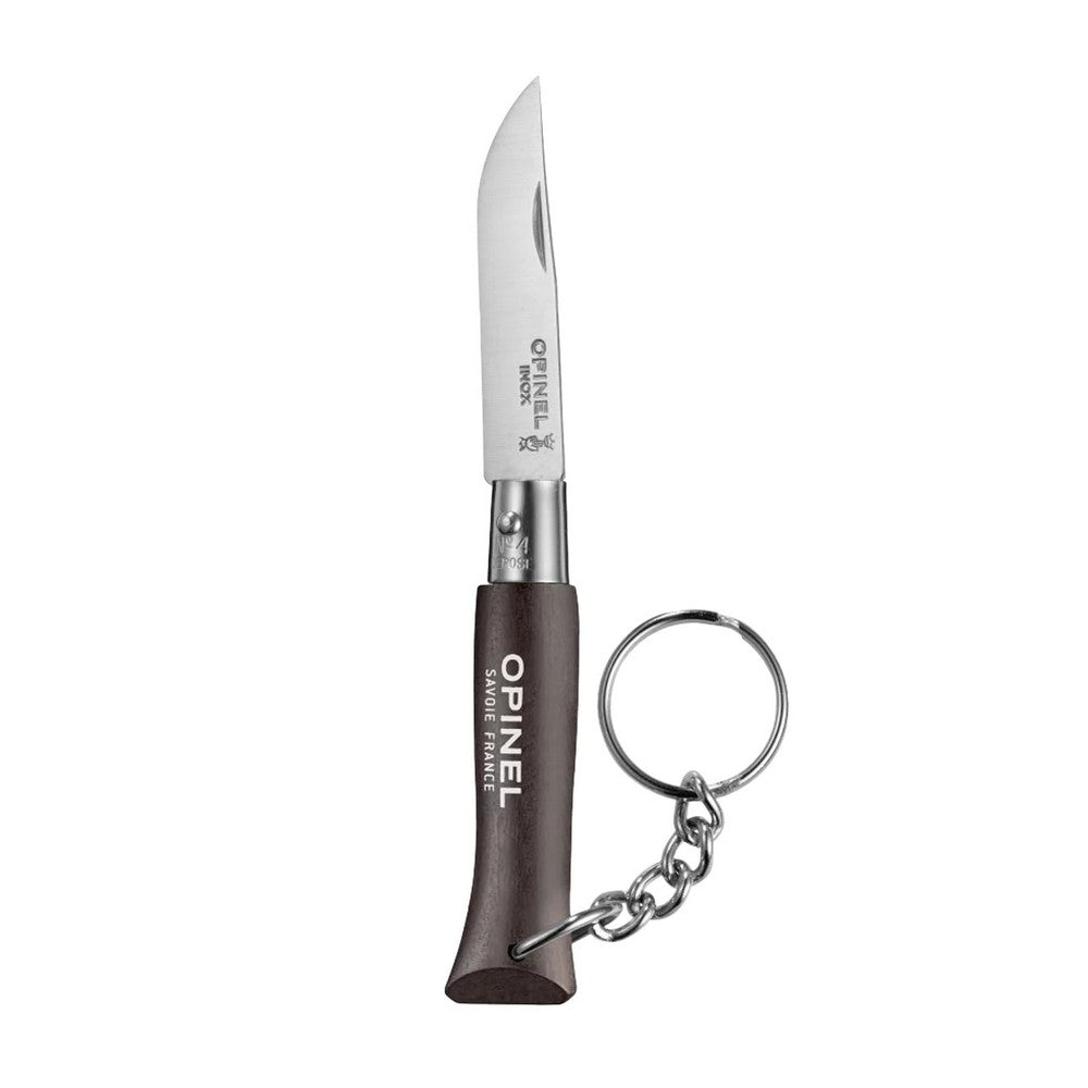 Opinel #4 Knife Keychain – Dark Brown