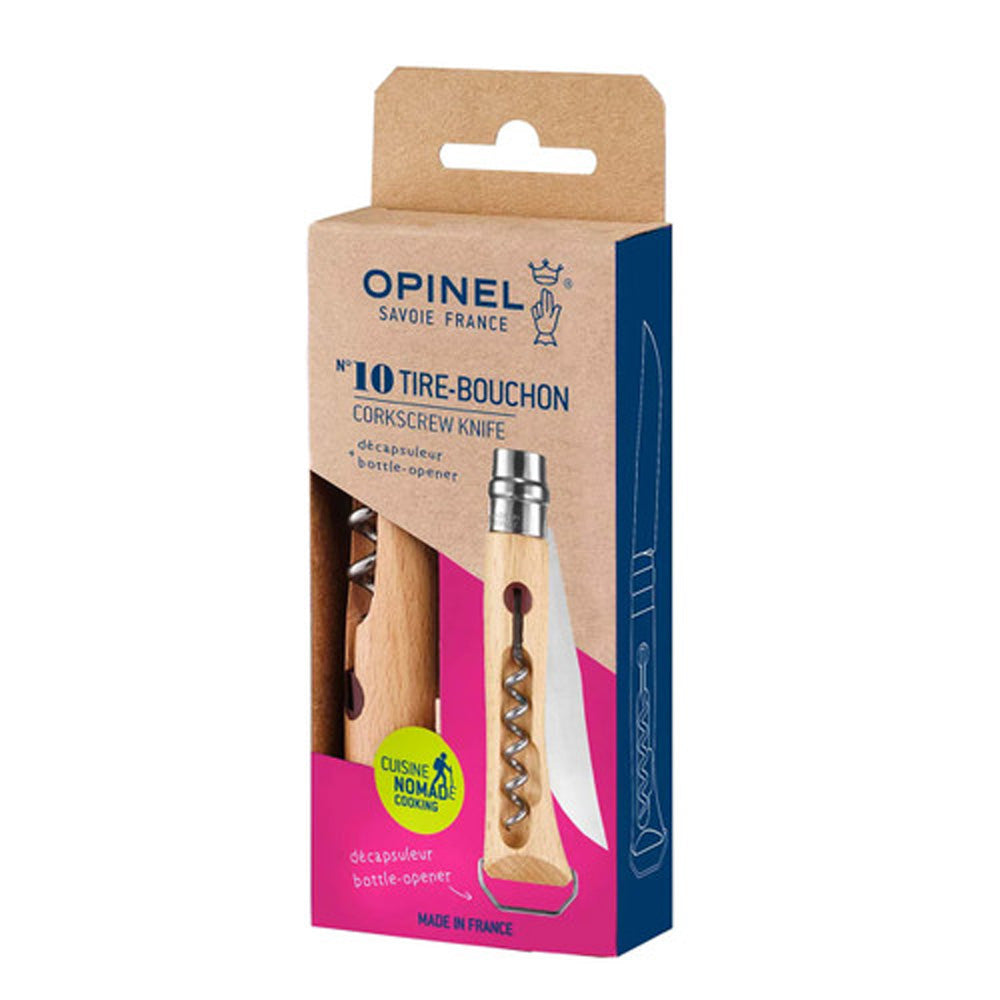 Couteau Opinel #10 Tire-Bouchon Décapsuleur