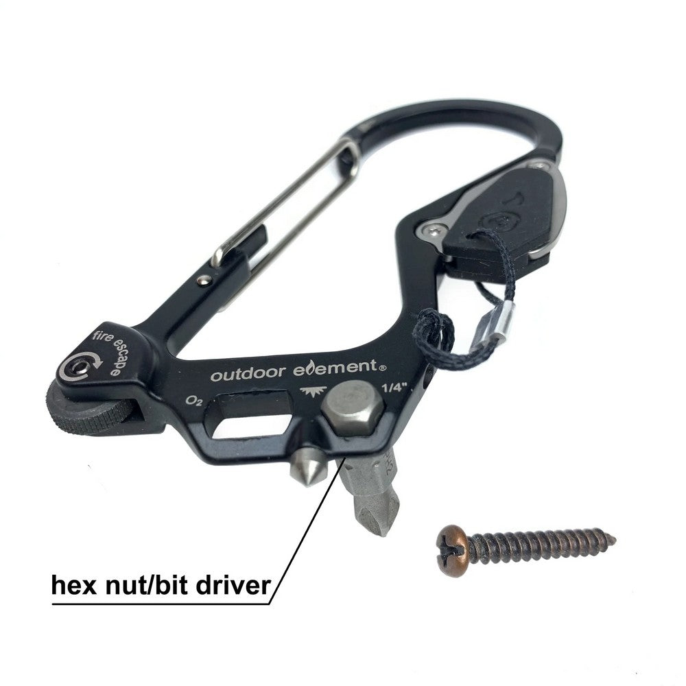 Outdoor Element Firestarter Carabiner Multitool