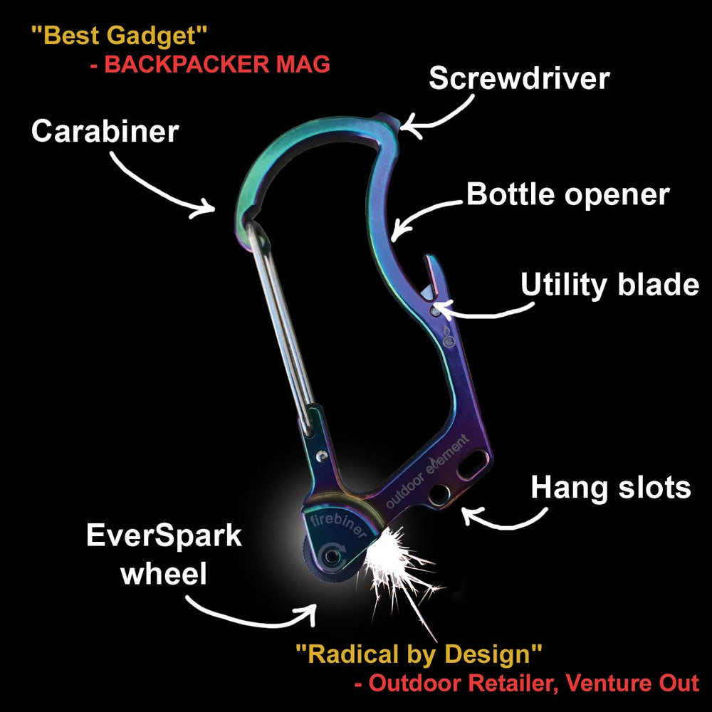 Outdoor Elements Firebiner Carabiner