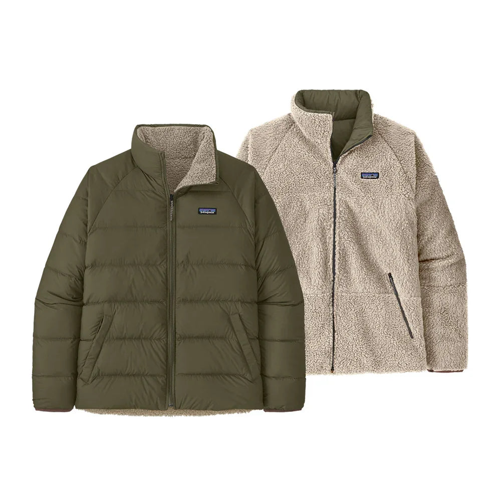 Manteau en duvet et en laine polaire Patagonia Reversible Silent (hommes)