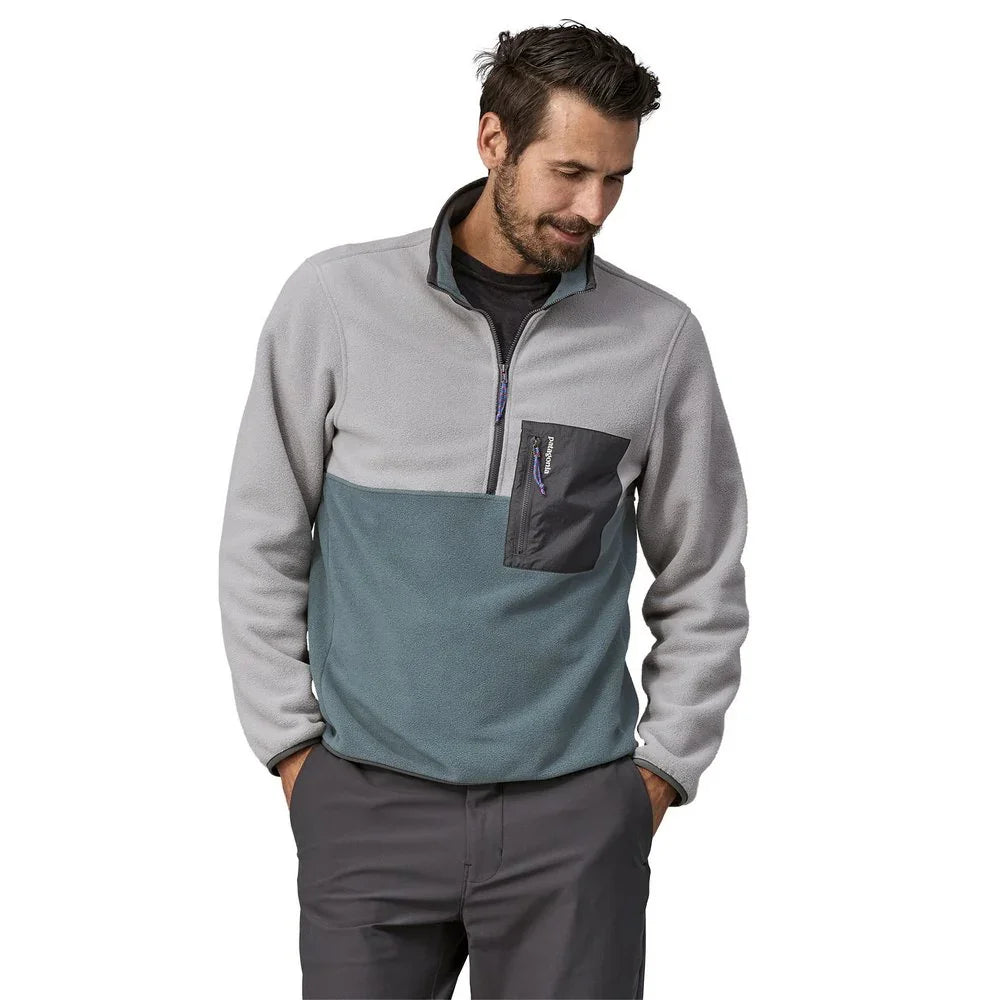Chandail en laine polaire Patagonia Microdini 1/2 Zip (hommes)