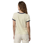 Patagonia W's 73 Text Logo Organic Ringer T-Shirt